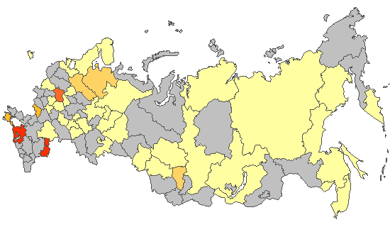 Рис. 8. Результаты ПЦР-детекции SARS-CoV-2 в базовых лабораториях двух НЦГ ВОЗ в РФ