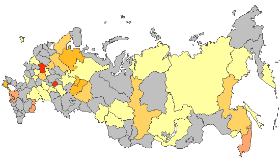 Рис. 8. Результаты ПЦР-детекции SARS-CoV-2 в базовых лабораториях двух НЦГ ВОЗ в РФ